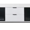 TV Console White with Drawers